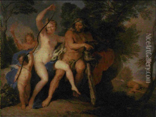 Hercule Et Dejanire Oil Painting - Nicolas Bertin