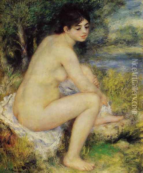 Seated Bather4 Oil Painting - Pierre Auguste Renoir