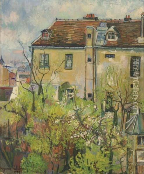 Le Jardin De La Rue Cortot Oil Painting - Suzanne Valadon