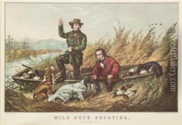 Wild Duck Shooting Oil Painting - Arthur Fitzwilliam Tait