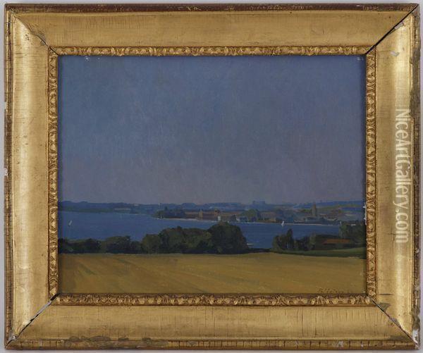 Bord De Lac A Morges Oil Painting - Edmond De Palezieux