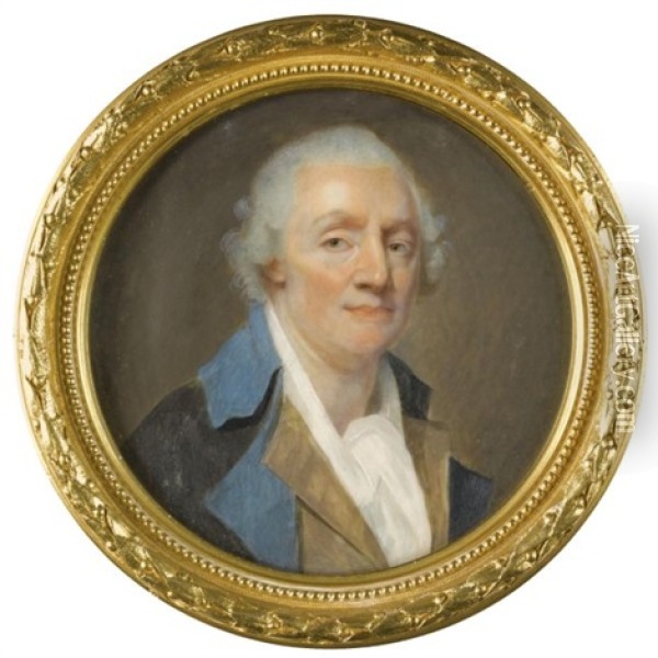 Portrait Of A Gentleman Oil Painting - Jean Baptiste Jacques Augustin