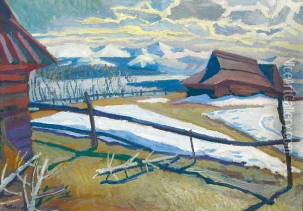 Les Tatras Oil Painting - Stanislaw Kamocki