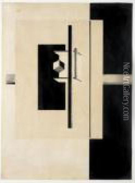 Kestner-mappe 1: Proun (galerie Gmurzyaska 49) Oil Painting - Eliezer Markowich Lissitzky