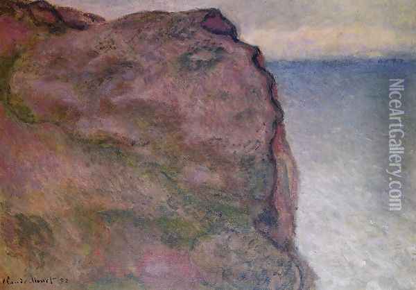 Cliff at Petit Ailly, at Varengeville Oil Painting - Claude Oscar Monet
