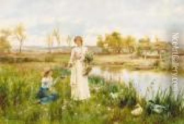 Springtime Oil Painting - Alfred Augustus Glendening
