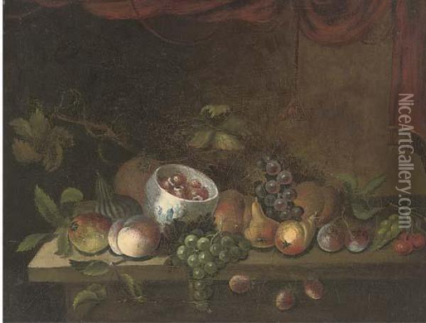 Grapes Oil Painting - Maximillian Pfeiler