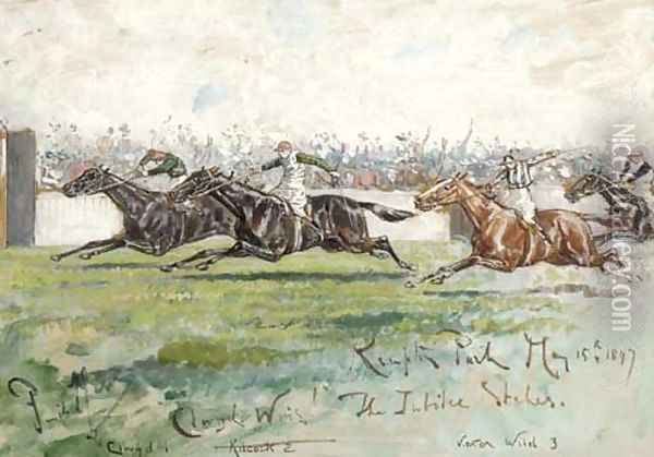 The Jubilee Stakes, Kempton Park, Oil Painting - Finch Mason