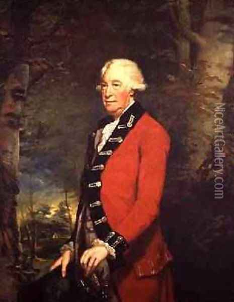 Sir Ralph Milbanke 6th Baronet in the Uniform of the Yorkshire North Riding Militia 1784 Oil Painting - James Northcote