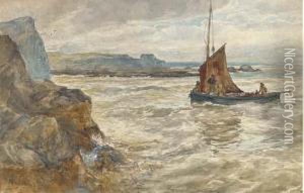 The Return Of The Fishing Boat Oil Painting - Alexander Ballingall