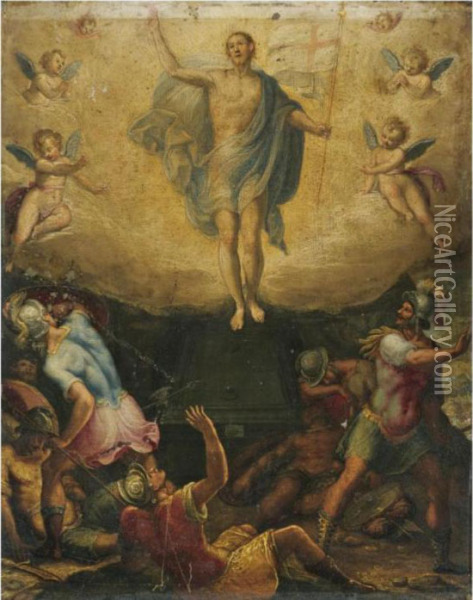The Resurrection Oil Painting - Federico Zuccaro