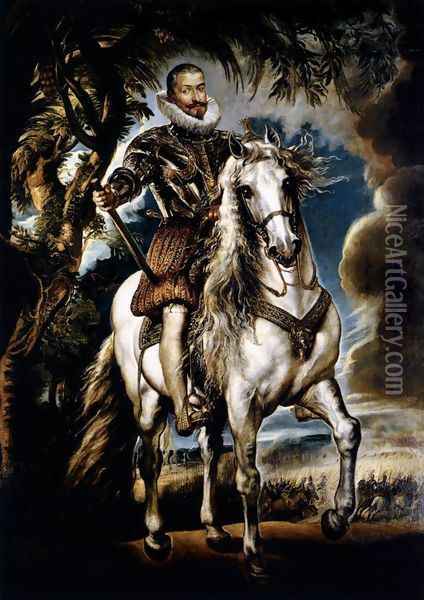 Duke of Lerma c. 1603 Oil Painting - Peter Paul Rubens