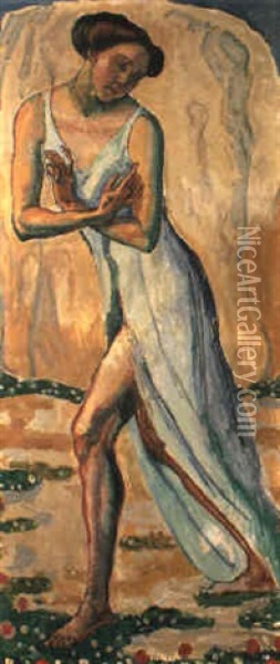 Der Tanz (entzucktes Weib) Oil Painting - Ferdinand Hodler