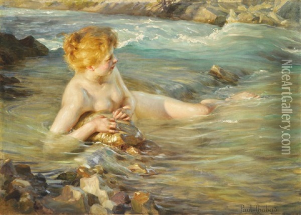 Joven Banista Oil Painting - Paul Emile Chabas