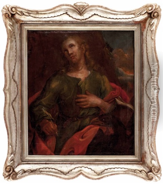 Heiliger Johannes Der Evangelist Oil Painting - Jakob Karl Stauder