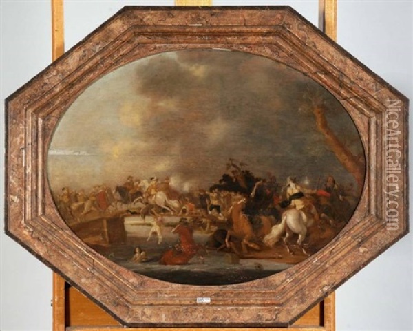 Charge De La Cavalerie Oil Painting - Palamedes Palamedesz the Elder