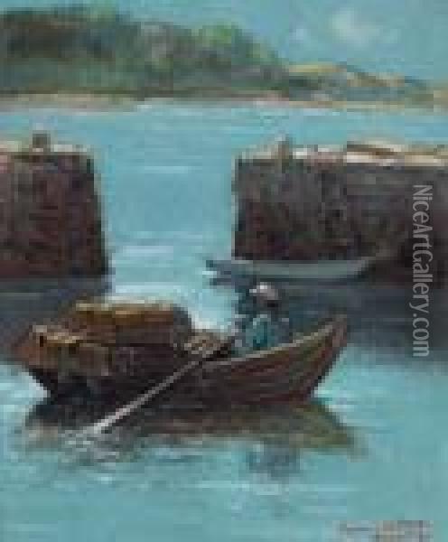 The Lobsterman Oil Painting - Dawson Dawson-Watson