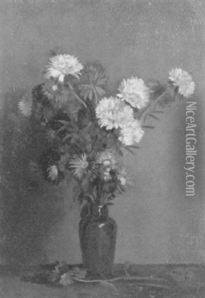 Sommerblumen In Einer Vase Oil Painting - Amandus Faure