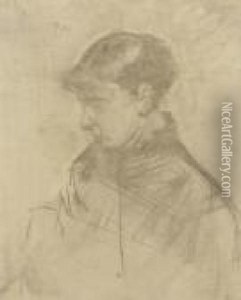 Portrait De Femme Oil Painting - Henri De Toulouse-Lautrec