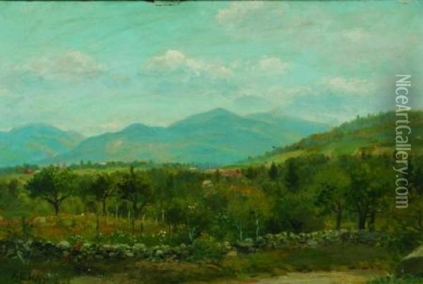 View Of The Mountains Oil Painting - George F. Higgins