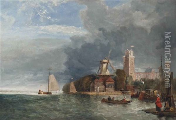 October Morning, Rotterdam Oil Painting - James Holland
