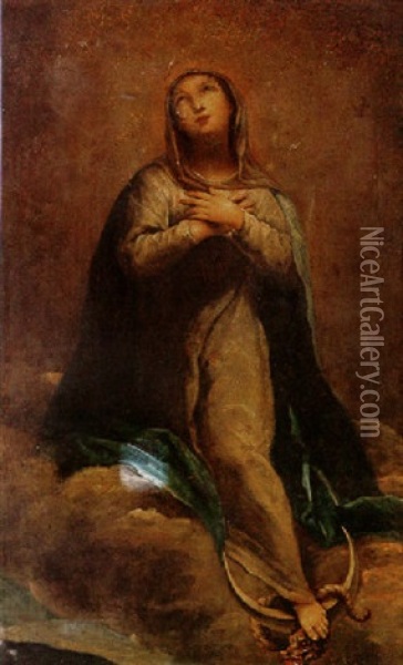 The Immaculate Conception Oil Painting - Giuseppe Maria Crespi