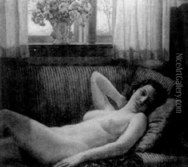 Luminist Nude Oil Painting - Wilson Henry Irvine