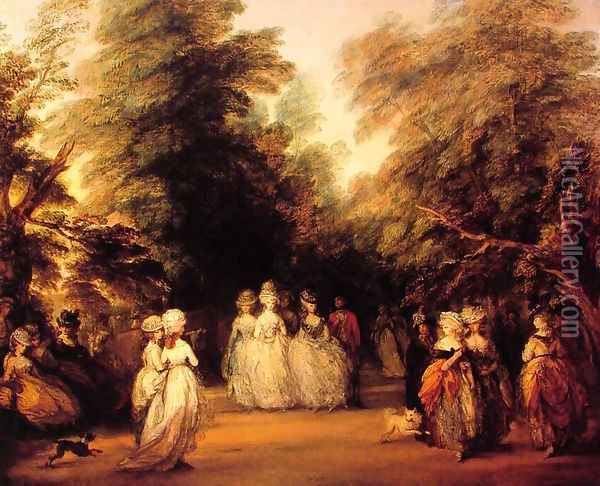 The Mall Oil Painting - Thomas Gainsborough