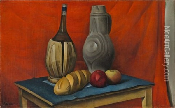 Stilleben Viii Oil Painting - Alexander Kanoldt