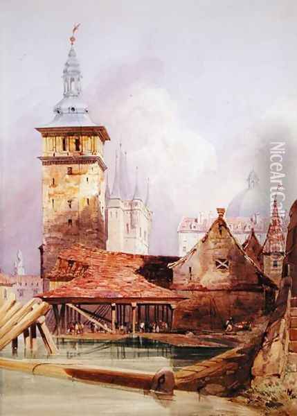 Prague Oil Painting - Thomas Shotter Boys