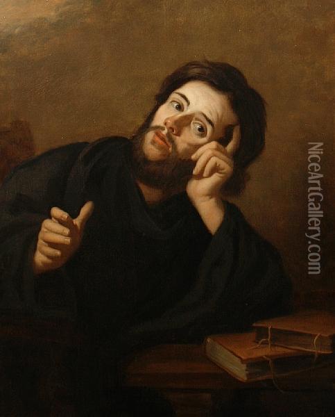 A Bearded Scholar Oil Painting - Jusepe de Ribera