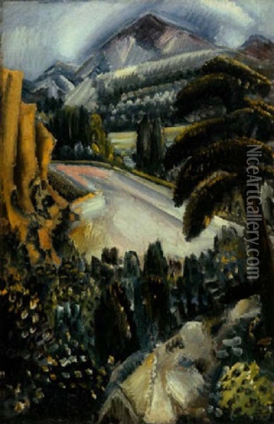 Landschaft Bei Aix Oil Painting - Paul Kleinschmidt