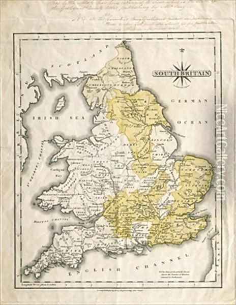 Map of Southern Britain Oil Painting - Cary, John