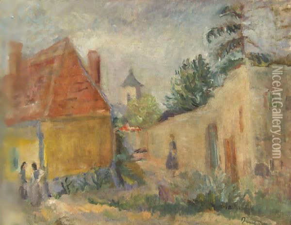 Street at Szentendre 1938 Oil Painting - Carlton Alfred Smith