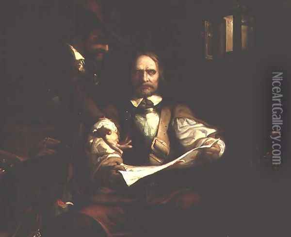 The Fatal Letter of Charles I Oil Painting - Henry James Townsend