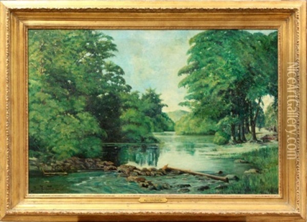 Forest In The Spring Oil Painting - Ben Foster