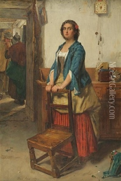 A Slight Difference Oil Painting - Thomas Faed