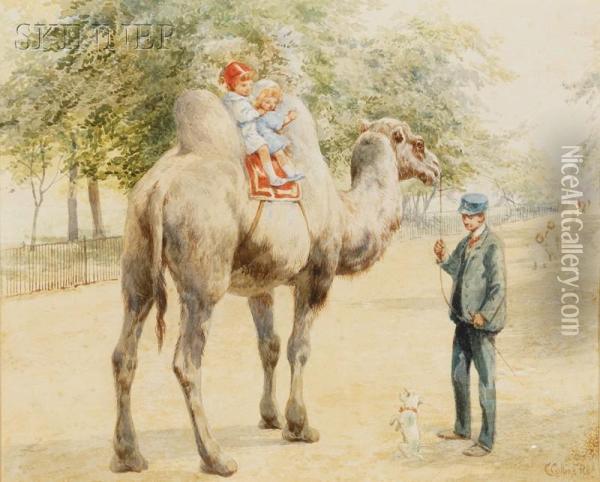 The Camel Ride Oil Painting - Charles Ii Collins