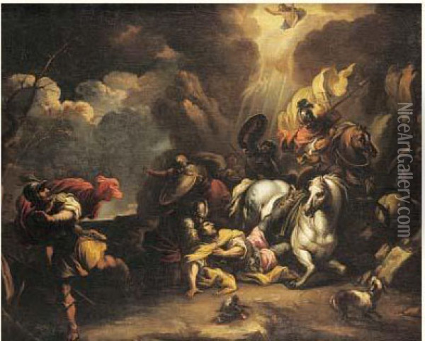La Conversion De Saint Paul Oil Painting - Ignace Jacques Parrocel
