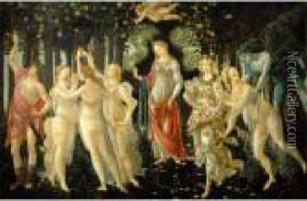 La Primavera Oil Painting - Sandro Botticelli