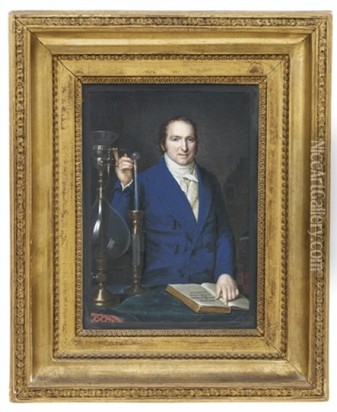 Portrait D'antoine Francois, Comte De Fourcroy (1755-1809) Oil Painting - Francois Dumont