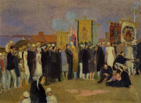 Ceremonie A La Clarte Oil Painting - Maurice Denis