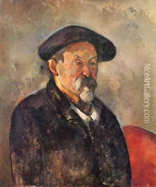 Self-portrait with Beret Oil Painting - Paul Cezanne