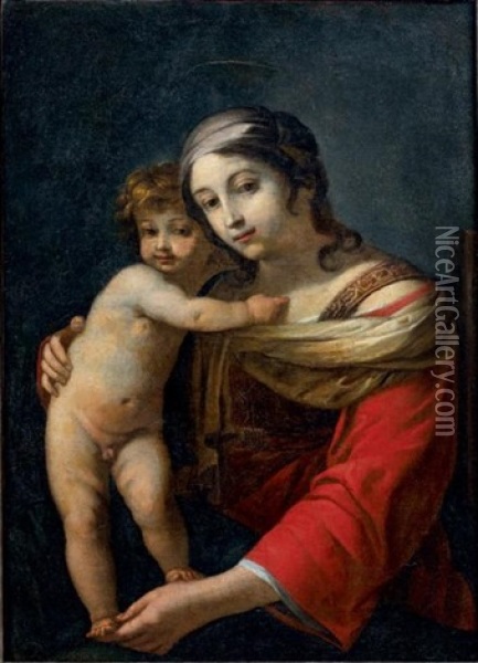 Vierge A L'enfant Oil Painting - Jacques Blanchard