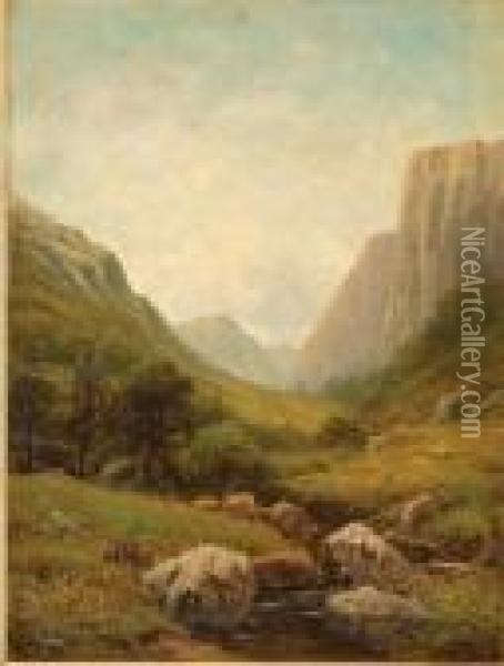 Wind River Territory Oil Painting - Albert Bierstadt