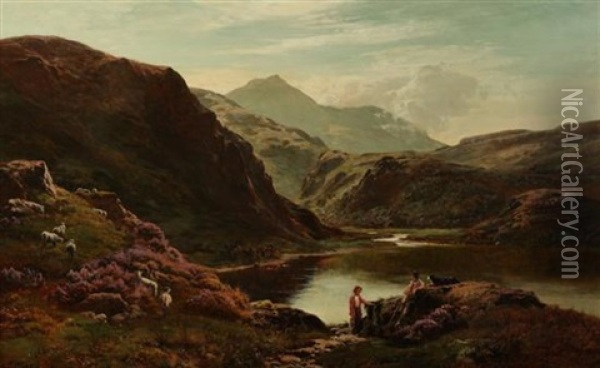 Loch Scavaig, Isle Of Sky Oil Painting - Sidney Richard Percy