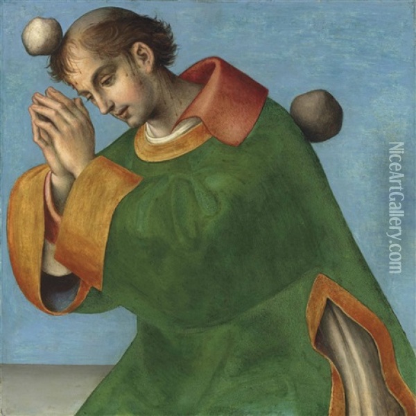 The Stoning Of Saint Stephen Oil Painting - Andrea (Andrea del Salerno) Sabatini