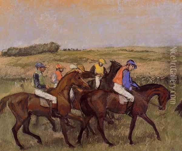 The Racecourse Oil Painting - Edgar Degas
