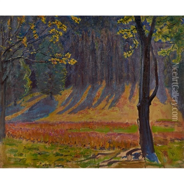 Landscapes(a Pair) Oil Painting - Kenneth Frazier