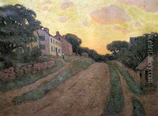 Summer Street 1890 Oil Painting - Arthur Wesley Dow